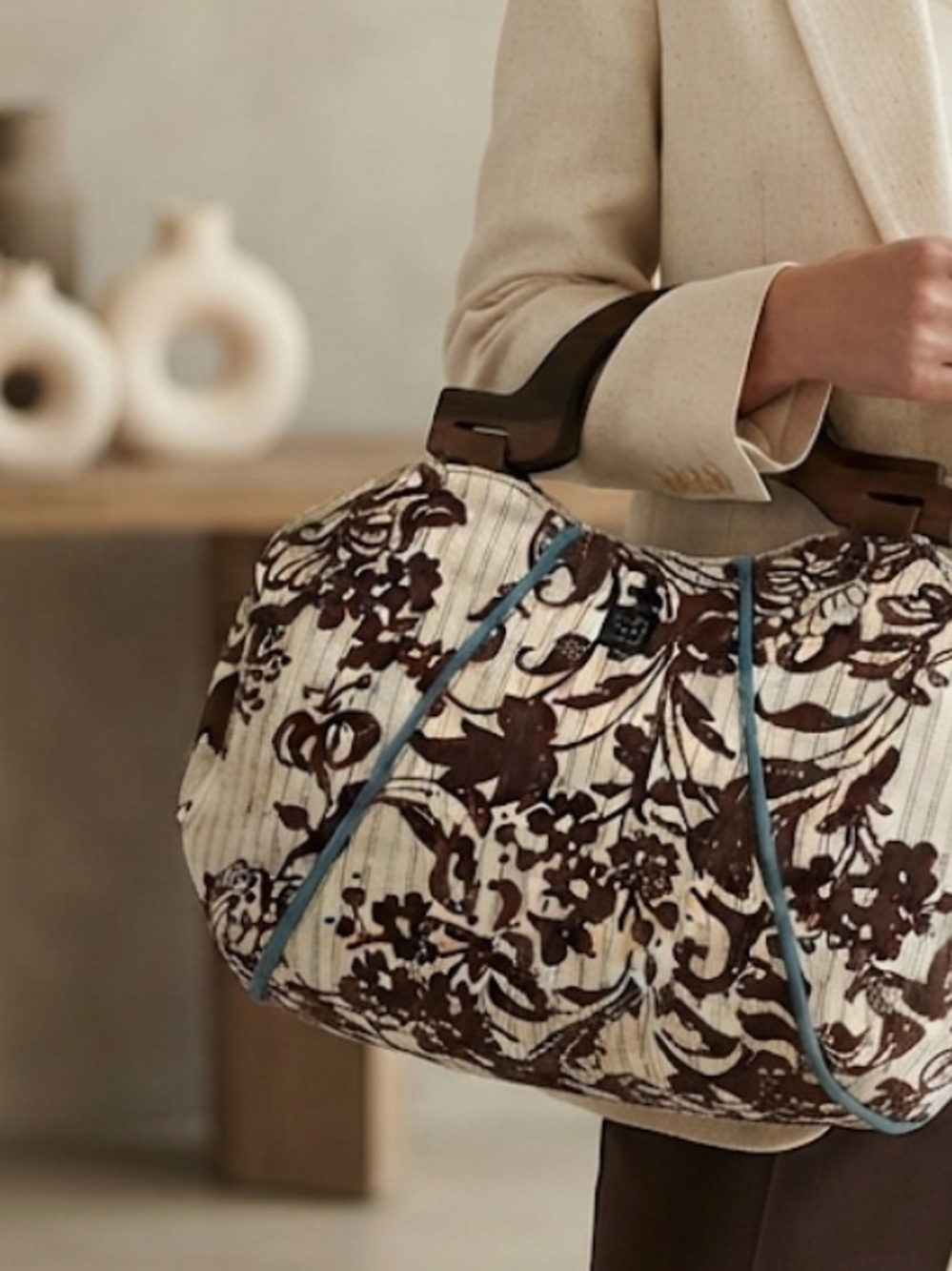 Lisa Lill Reversible Canvas Handbag